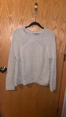 Athleta Rockland Ribbed Chunky Knit Crewneck Sweater Medium